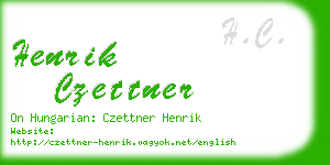 henrik czettner business card